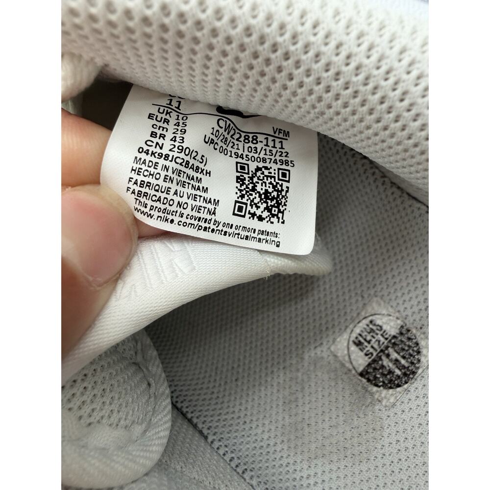 Nike Air Force 1 '07 Low Mens Size 11 White Casual Lifestyle Shoes Sneakers - Picture 6 of 7